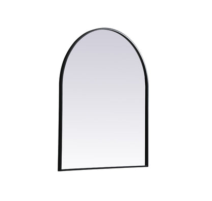 Elegant Furniture & Lighting - Ayra Metal Frame Arch Mirror 30x36 Inch in Black - MR1A3036BLK veiw 8