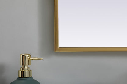 Elegant Furniture & Lighting - Ayra Metal Frame Arch Mirror 30x36 Inch in Brass - MR1A3036BRS veiw 6