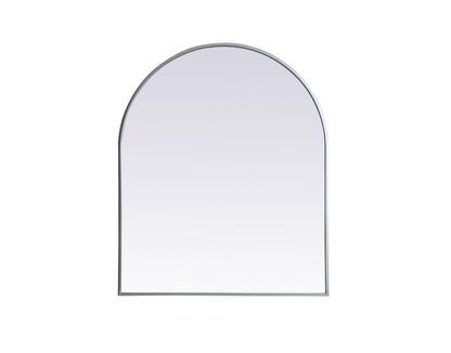 Elegant Furniture & Lighting - Ayra Metal Frame Arch Mirror 30x36 Inch in Silver - MR1A3036SIL veiw 1
