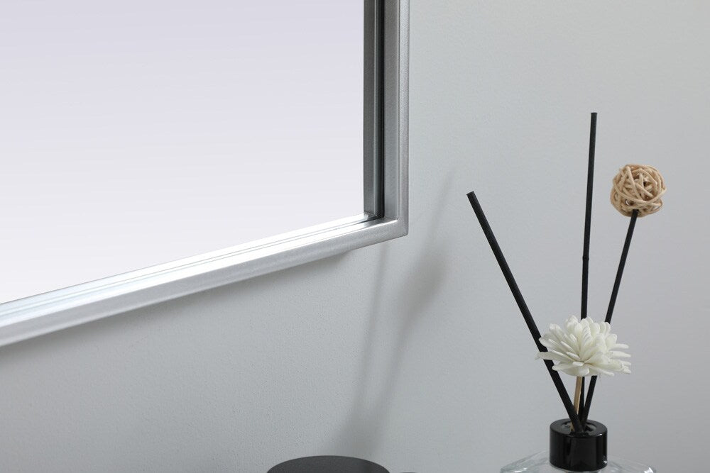 Elegant Furniture & Lighting - Ayra Metal Frame Arch Mirror 30x36 Inch in Silver - MR1A3036SIL veiw 7