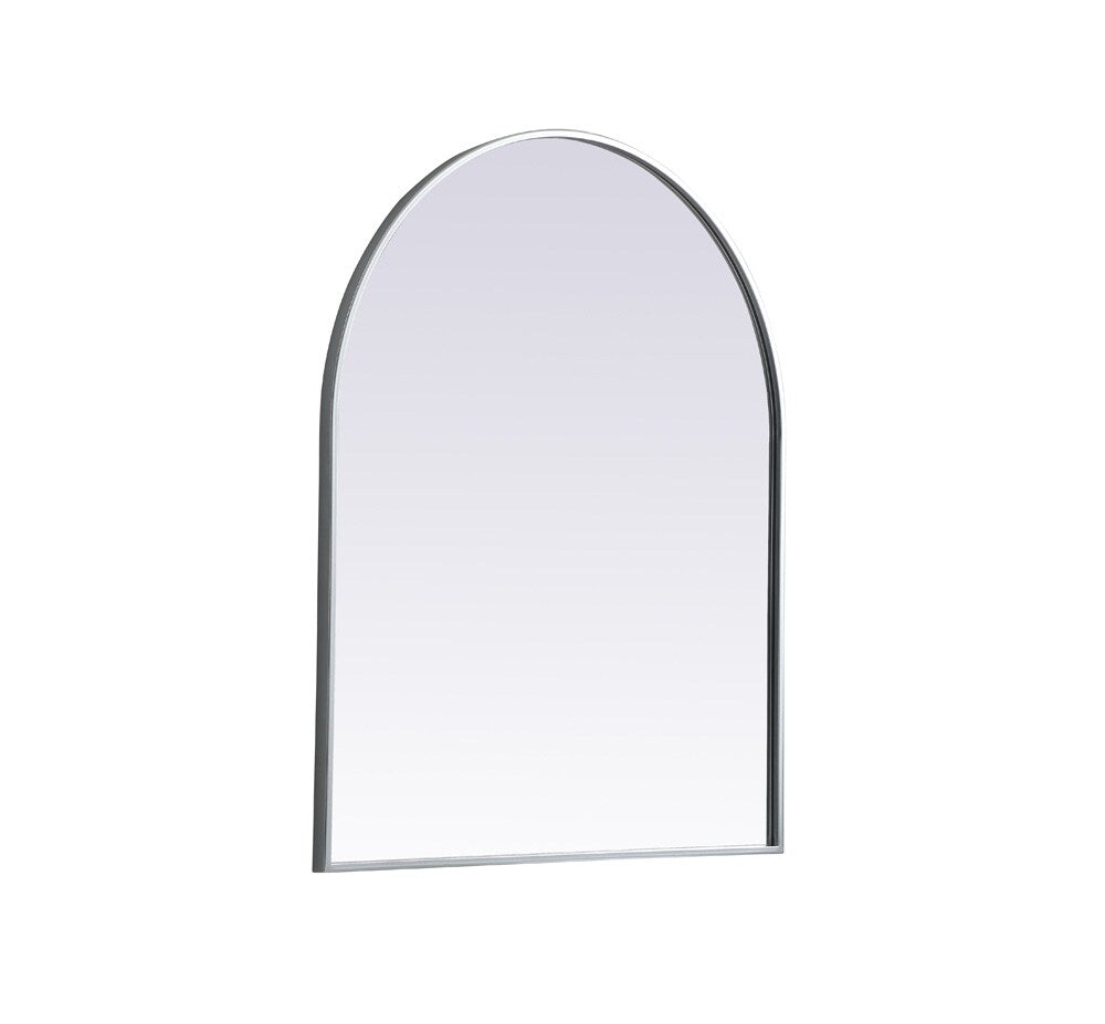 Elegant Furniture & Lighting - Ayra Metal Frame Arch Mirror 30x36 Inch in Silver - MR1A3036SIL veiw 8