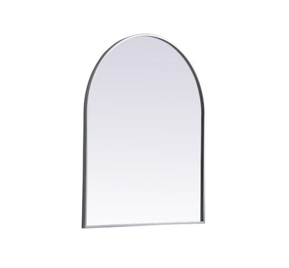 Elegant Furniture & Lighting - Ayra Metal Frame Arch Mirror 30x36 Inch in Silver - MR1A3036SIL veiw 8