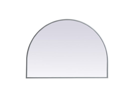 Elegant Furniture & Lighting - Ayra Metal Frame Arch Mirror 33x24 Inch in Silver - MR1A3324SIL veiw 1