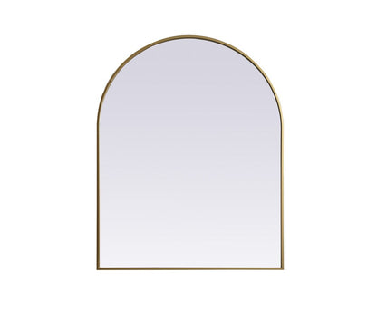 Elegant Furniture & Lighting - Ayra Metal Frame Arch Mirror 33x42 Inch in Brass - MR1A3342BRS veiw 1