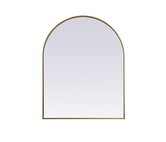 Elegant Furniture & Lighting - Ayra Metal Frame Arch Mirror 33x42 Inch in Brass - MR1A3342BRS veiw 1