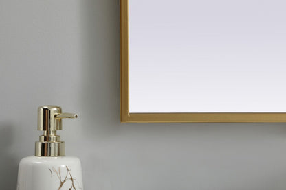 Elegant Furniture & Lighting - Ayra Metal Frame Arch Mirror 33x42 Inch in Brass - MR1A3342BRS veiw 6