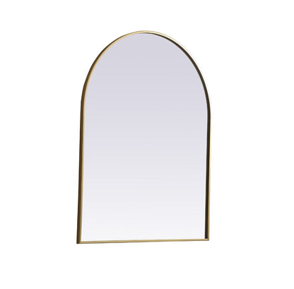 Elegant Furniture & Lighting - Ayra Metal Frame Arch Mirror 33x42 Inch in Brass - MR1A3342BRS veiw 8