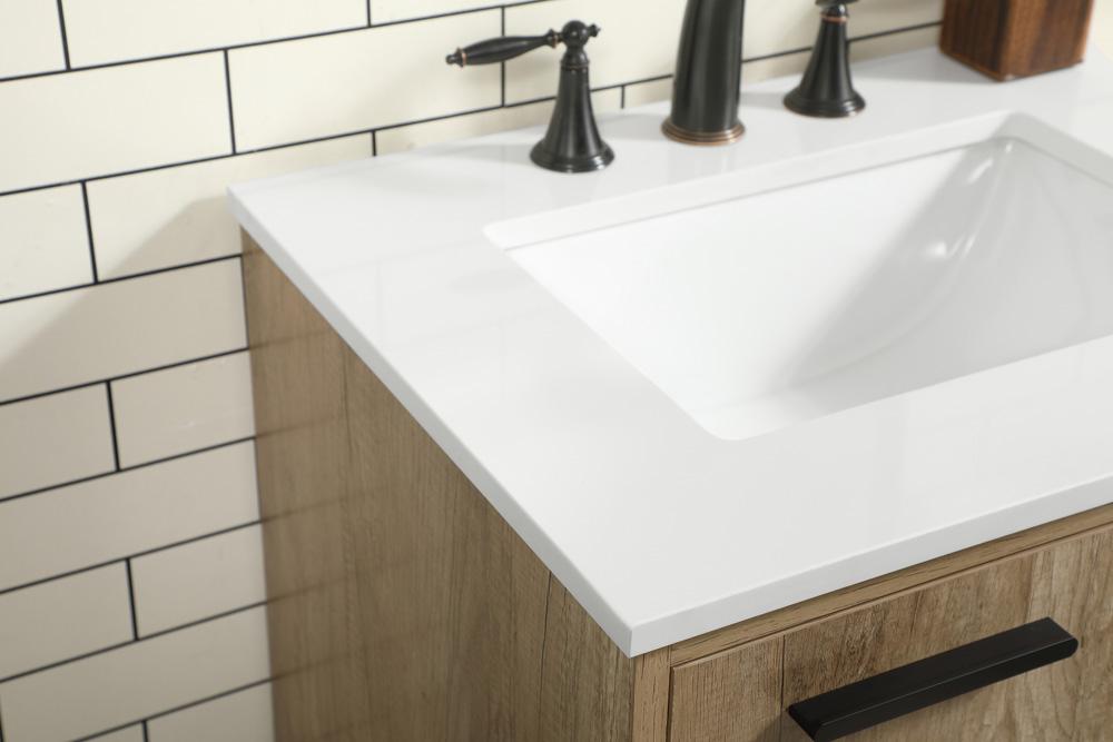 Elegant Furniture & Lighting - Baldwin 24 inch Single bathroom vanity in natural oak - VF47024NT veiw 6