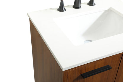 Elegant Furniture & Lighting - Baldwin 24 inch bathroom vanity in Teak - VF47024MTK veiw 4