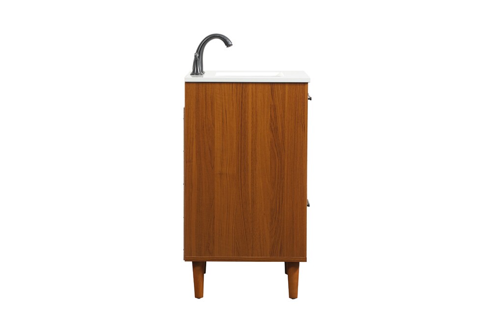Elegant Furniture & Lighting - Baldwin 24 inch bathroom vanity in Teak - VF47024MTK veiw 7