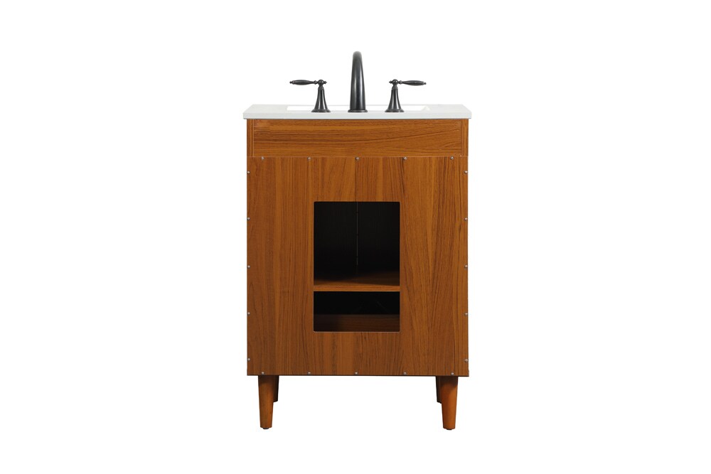 Elegant Furniture & Lighting - Baldwin 24 inch bathroom vanity in Teak - VF47024MTK veiw 8