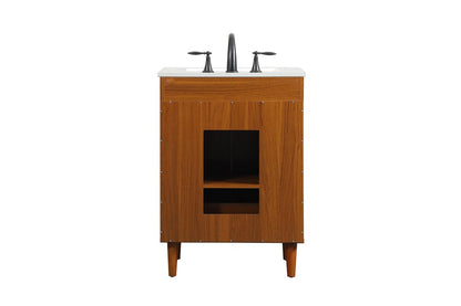 Elegant Furniture & Lighting - Baldwin 24 inch bathroom vanity in Teak - VF47024MTK veiw 8