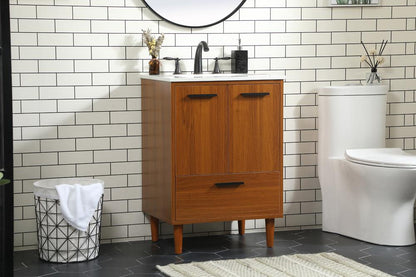 Elegant Furniture & Lighting - Baldwin 24 inch bathroom vanity in Teak - VF47024MTK veiw 9