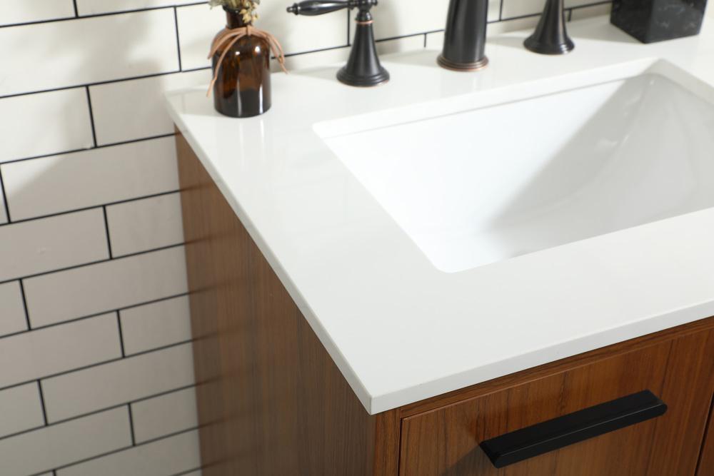 Elegant Furniture & Lighting - Baldwin 24 inch bathroom vanity in Teak - VF47024MTK veiw 12