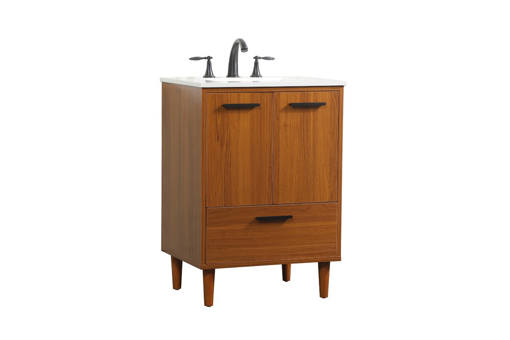 Elegant Furniture & Lighting - Baldwin 24 inch bathroom vanity in Teak - VF47024MTK veiw 14