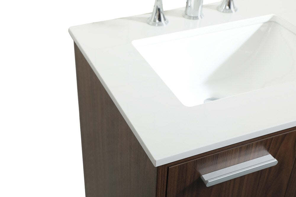 Elegant Furniture & Lighting - Baldwin 24 inch bathroom vanity in Walnut - VF47024MWT veiw 4