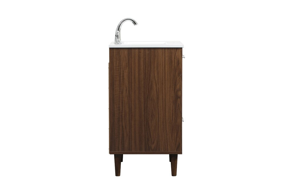 Elegant Furniture & Lighting - Baldwin 24 inch bathroom vanity in Walnut - VF47024MWT veiw 7