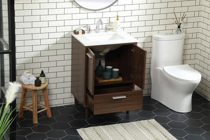 Elegant Furniture & Lighting - Baldwin 24 inch bathroom vanity in Walnut - VF47024MWT veiw 10