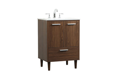 Elegant Furniture & Lighting - Baldwin 24 inch bathroom vanity in Walnut - VF47024MWT veiw 14