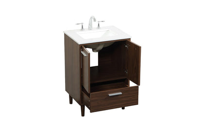 Elegant Furniture & Lighting - Baldwin 24 inch bathroom vanity in Walnut - VF47024MWT veiw 16