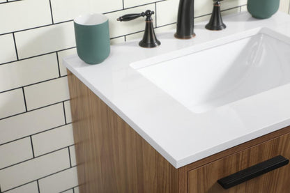 Elegant Furniture & Lighting - Baldwin 24 inch Single bathroom vanity in walnut brown - VF47024WB veiw 6