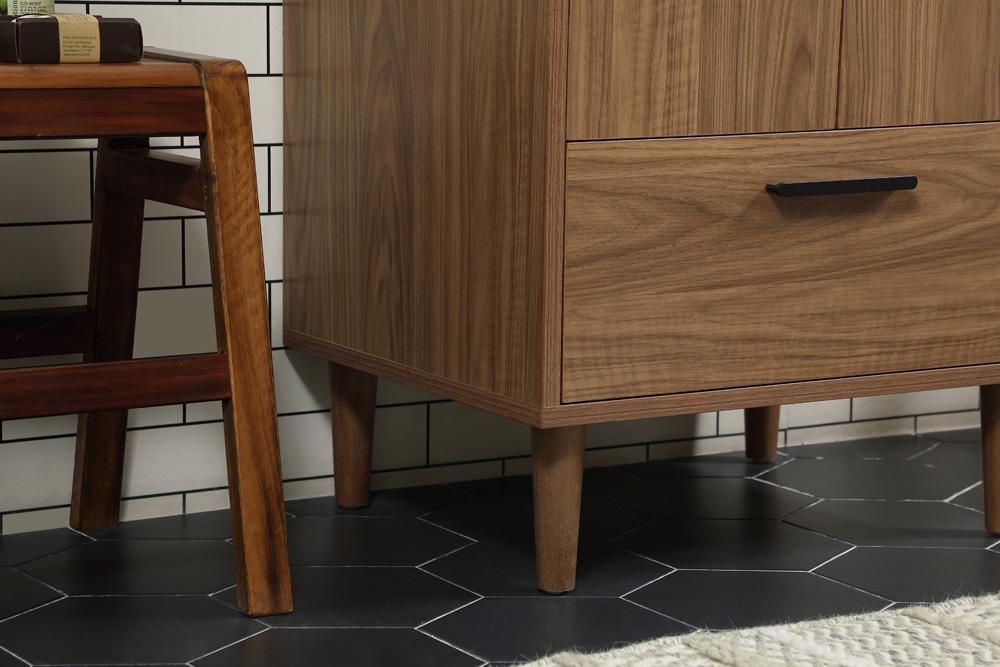 Elegant Furniture & Lighting - Baldwin 24 inch Single bathroom vanity in walnut brown - VF47024WB veiw 7