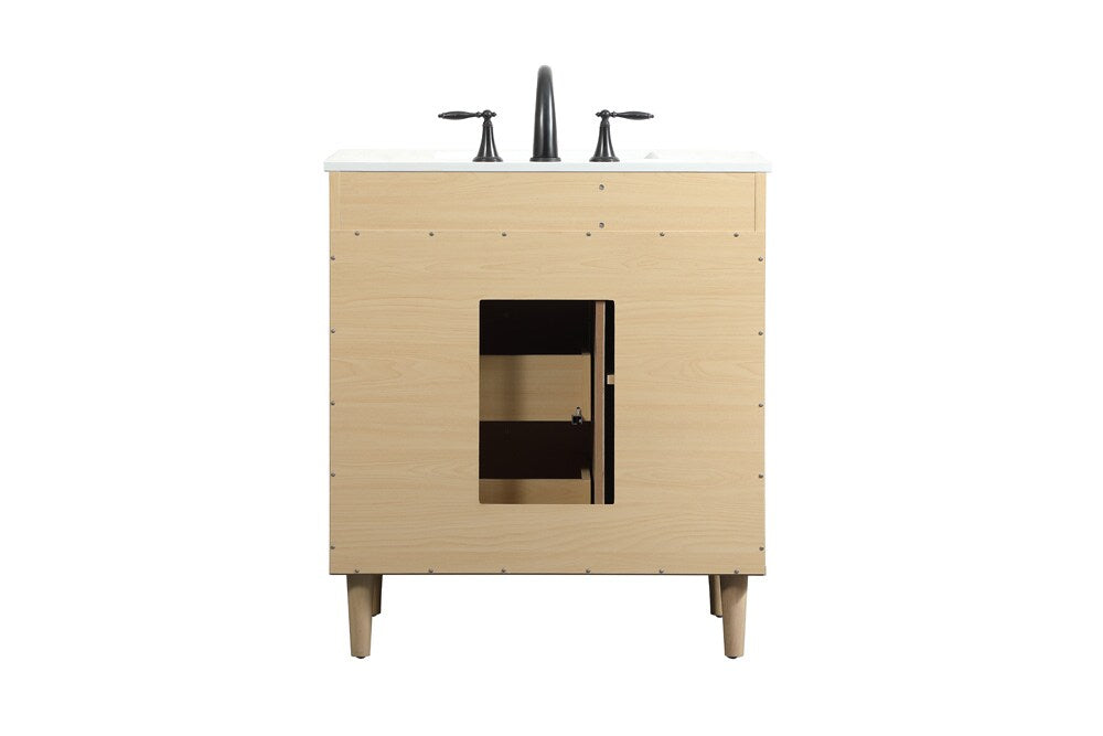 Elegant Furniture & Lighting - Baldwin 30 inch bathroom vanity in Maple - VF47030MMP veiw 8