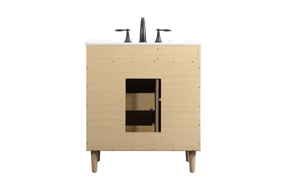 Elegant Furniture & Lighting - Baldwin 30 inch bathroom vanity in Maple - VF47030MMP veiw 8