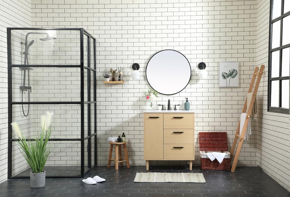 Elegant Furniture & Lighting - Baldwin 30 inch bathroom vanity in Maple - VF47030MMP veiw 11