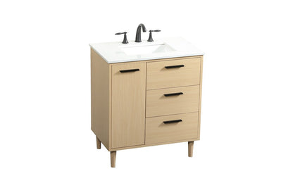 Elegant Furniture & Lighting - Baldwin 30 inch bathroom vanity in Maple - VF47030MMP veiw 15