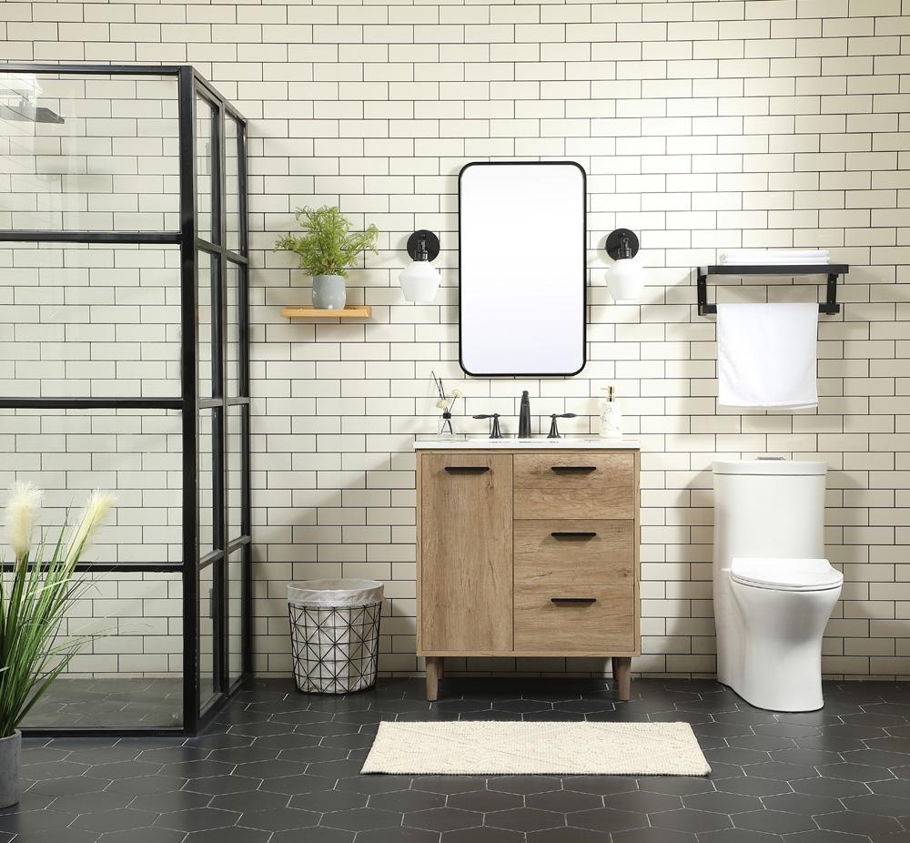 Elegant Furniture & Lighting - Baldwin 30 inch Single bathroom vanity in natural oak - VF47030NT veiw 5