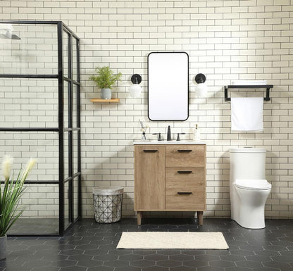 Elegant Furniture & Lighting - Baldwin 30 inch Single bathroom vanity in natural oak - VF47030NT veiw 5