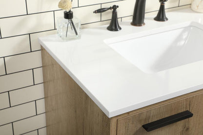Elegant Furniture & Lighting - Baldwin 30 inch Single bathroom vanity in natural oak - VF47030NT veiw 6