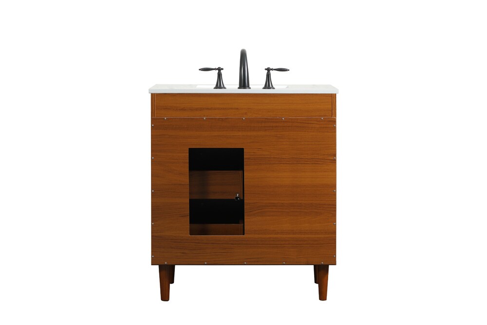Elegant Furniture & Lighting - Baldwin 30 inch bathroom vanity in Teak - VF47030MTK veiw 8