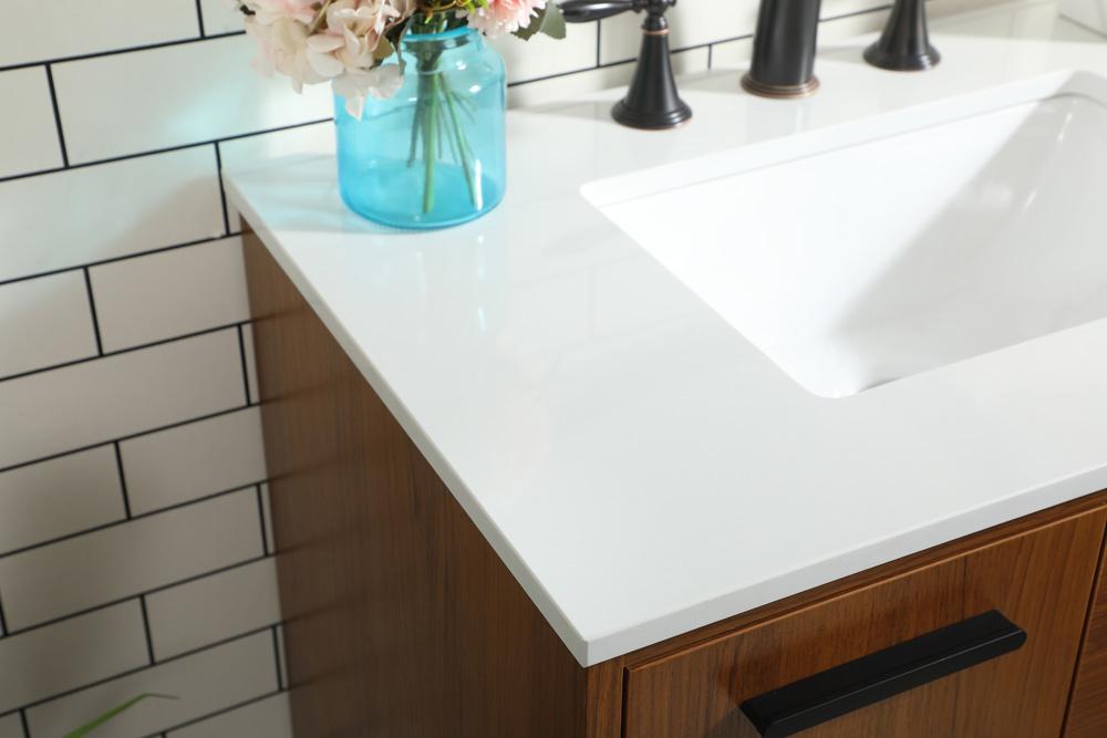 Elegant Furniture & Lighting - Baldwin 30 inch bathroom vanity in Teak - VF47030MTK veiw 12