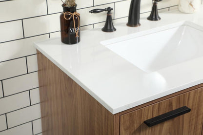 Elegant Furniture & Lighting - Baldwin 30 inch Single bathroom vanity in walnut brown - VF47030WB veiw 6