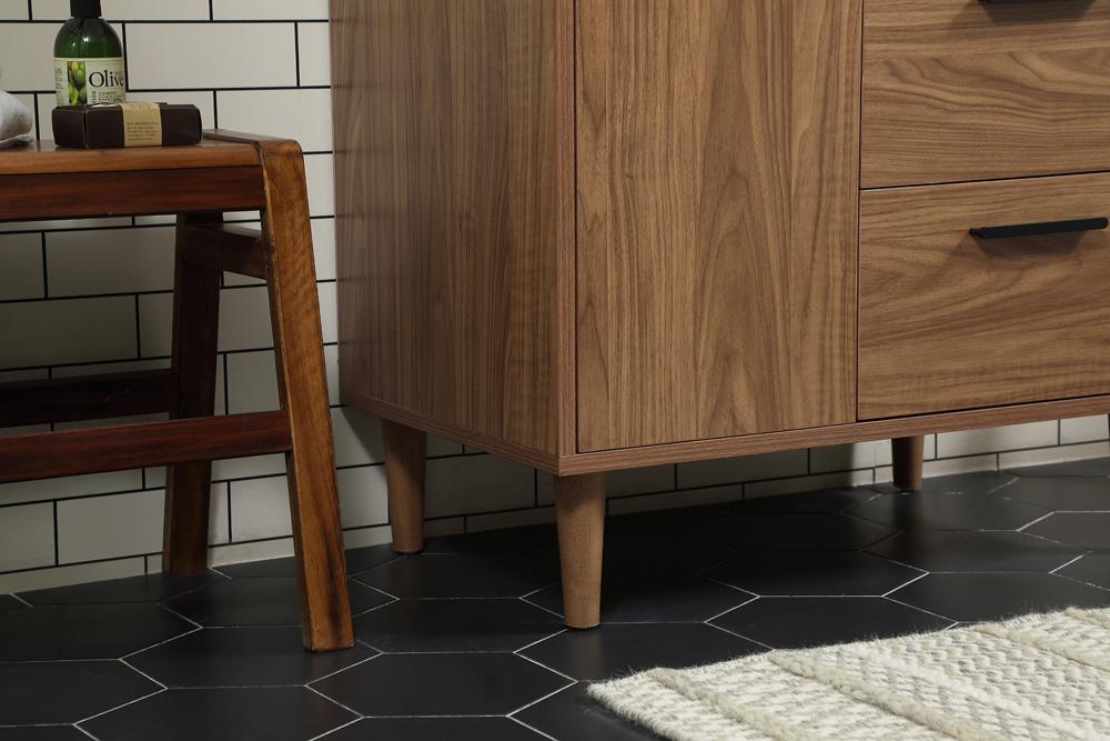 Elegant Furniture & Lighting - Baldwin 30 inch Single bathroom vanity in walnut brown - VF47030WB veiw 7