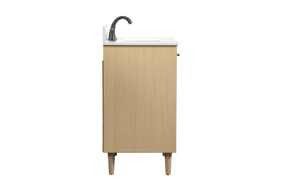 Elegant Furniture & Lighting - Baldwin 30 inch bathroom vanity in Maple with backsplash - VF47030MMP-BS veiw 7