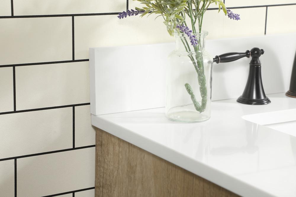 Elegant Furniture & Lighting - Baldwin 30 inch Single bathroom vanity in natural oak with backsplash - VF47030NT-BS veiw 6
