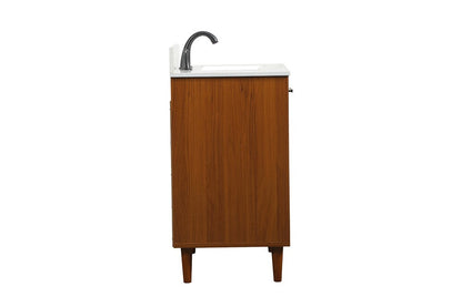 Elegant Furniture & Lighting - Baldwin 30 inch bathroom vanity in Teak with backsplash - VF47030MTK-BS veiw 7
