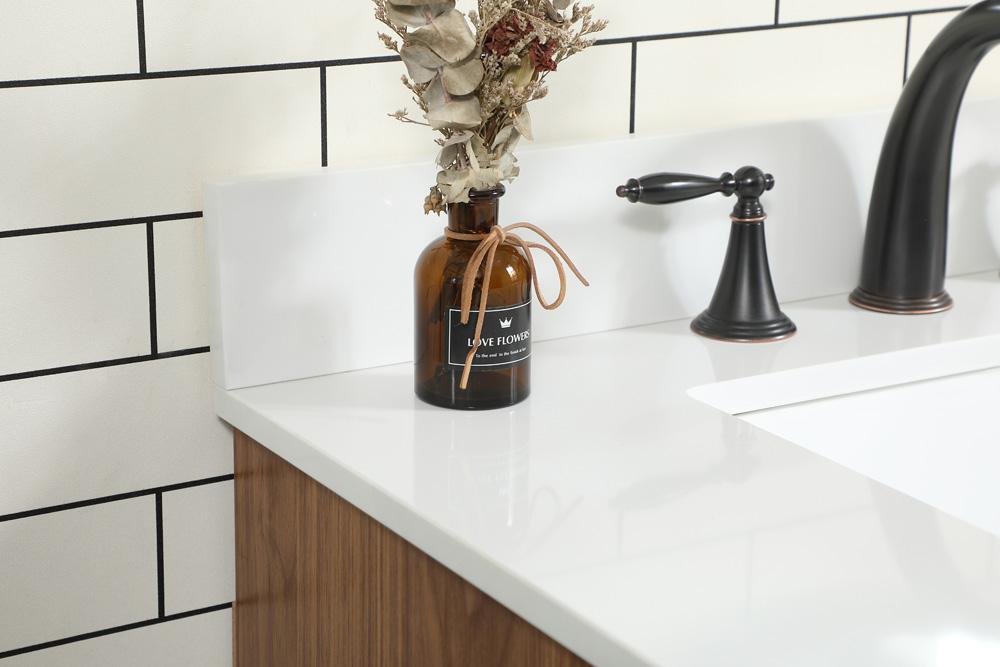 Elegant Furniture & Lighting - Baldwin 30 inch Single bathroom vanity in walnut brown with backsplash - VF47030WB-BS veiw 6