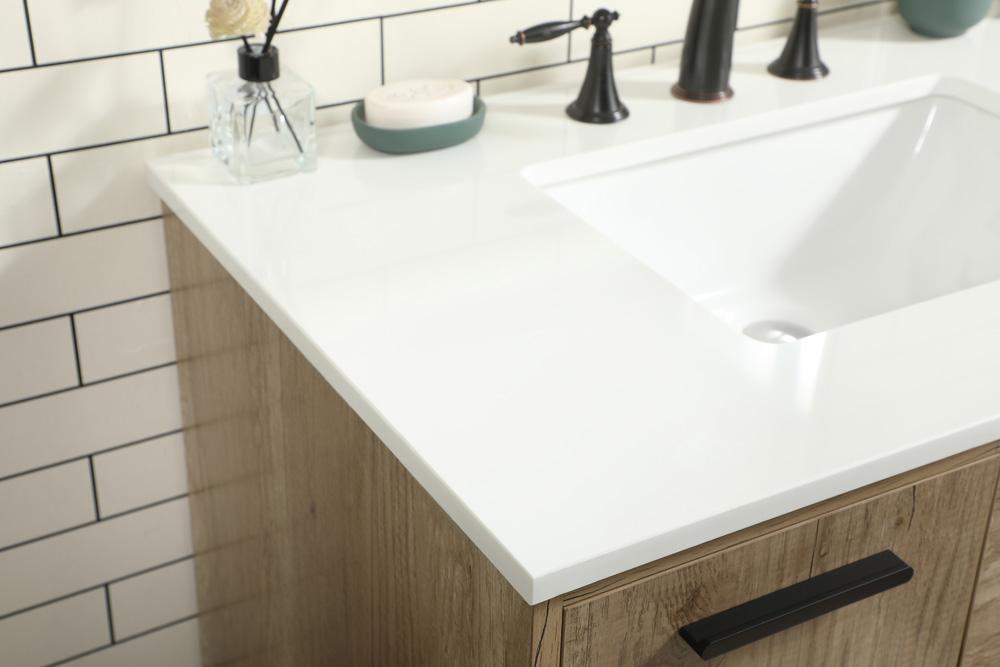 Elegant Furniture & Lighting - Baldwin 36 inch Single bathroom vanity in natural oak - VF47036NT veiw 6