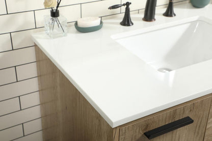 Elegant Furniture & Lighting - Baldwin 36 inch Single bathroom vanity in natural oak - VF47036NT veiw 6