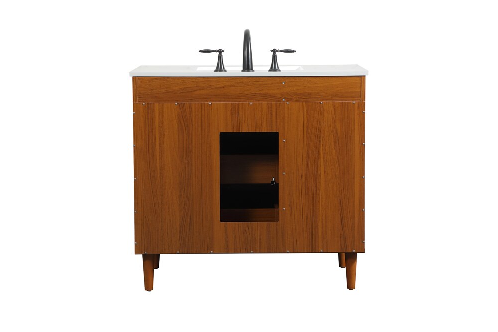 Elegant Furniture & Lighting - Baldwin 36 inch bathroom vanity in Teak - VF47036MTK veiw 8
