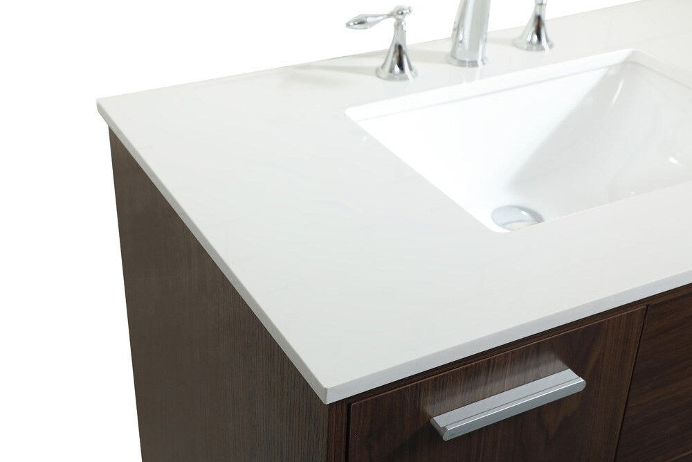 Elegant Furniture & Lighting - Baldwin 36 inch bathroom vanity in Walnut - VF47036MWT veiw 4
