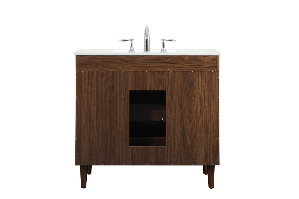 Elegant Furniture & Lighting - Baldwin 36 inch bathroom vanity in Walnut - VF47036MWT veiw 8