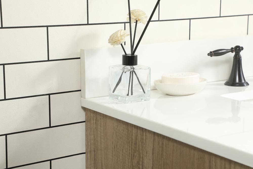 Elegant Furniture & Lighting - Baldwin 36 inch Single bathroom vanity in natural oak with backsplash - VF47036NT-BS veiw 6