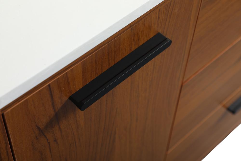Elegant Furniture & Lighting - Baldwin 36 inch bathroom vanity in Teak with backsplash - VF47036MTK-BS veiw 5