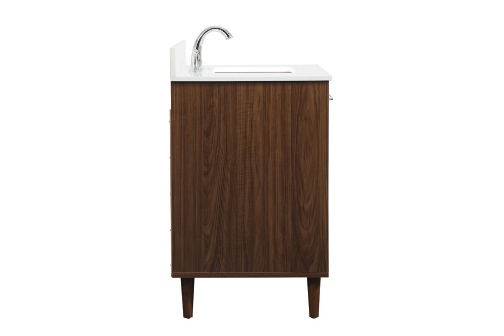 Elegant Furniture & Lighting - Baldwin 36 inch bathroom vanity in Walnut with backsplash - VF47036MWT-BS veiw 7