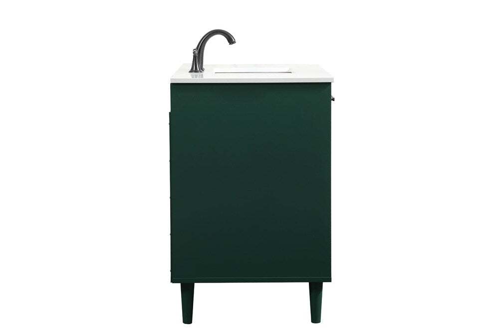 Elegant Furniture & Lighting - Baldwin 42 inch bathroom vanity in Green - VF47042MGN veiw 7